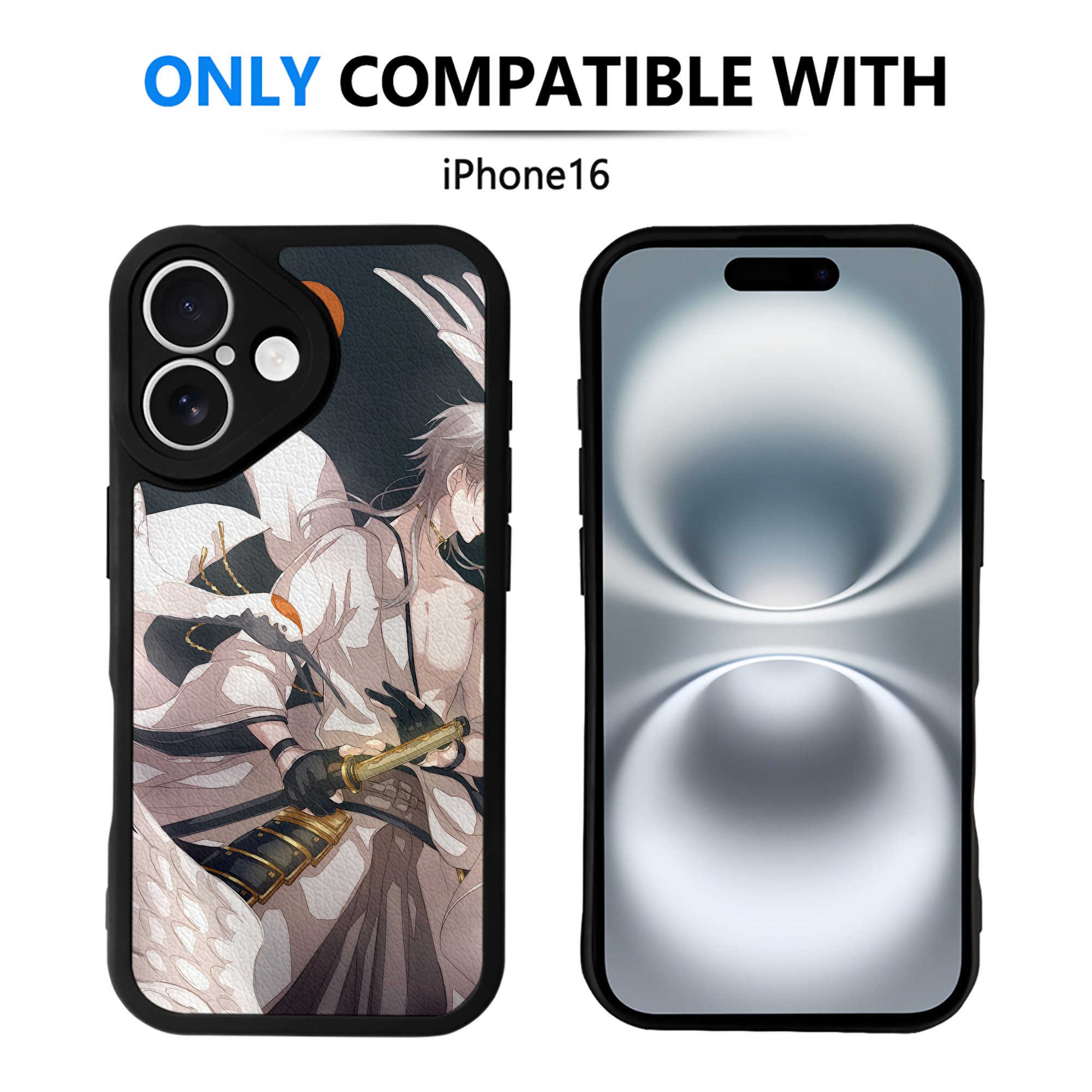 （画像用） 刀剣乱舞 Touken Ranbu 【iPhone 16シリーズ対応】シリコンスマホケース（レザー調） 材質：シリコン
